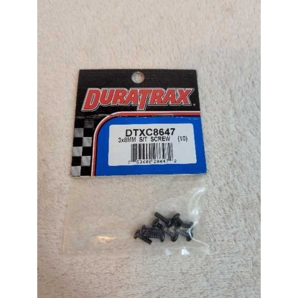Duratrax DTXC8647 3x8MM S/T Screwβ Set - 10 Pack